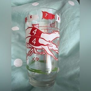 Vintage Boscul Peanut Butter Promotional greyhound racing tumbler glass #4
